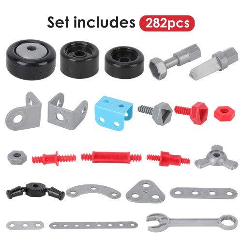 Arkmiido 12 in 1 Puzzle Toy, 282 PCS Construction Building Electric Drill Set, Creative Puzzles Assembly 3D DIY Toy, - Toytexx Arkmiido 12 in 1 Puzzle Toy, 282 PCS Construction Building Electric Drill Set, Creative Puzzles Assembly 3D DIY Toy, - Toytexx